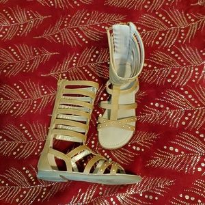 NWOT Girls Studded Tall Gladiator Sandals